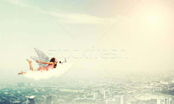 Stock photo: She is free to express herself