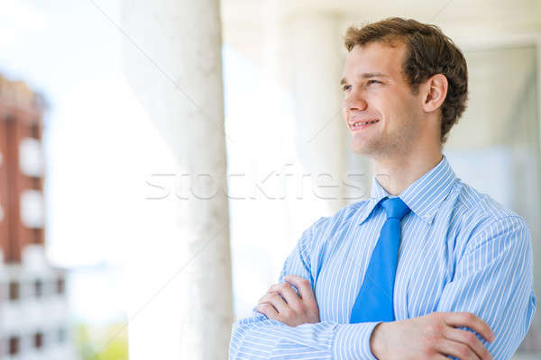 successful young businessman smiling Stock photo © adam121