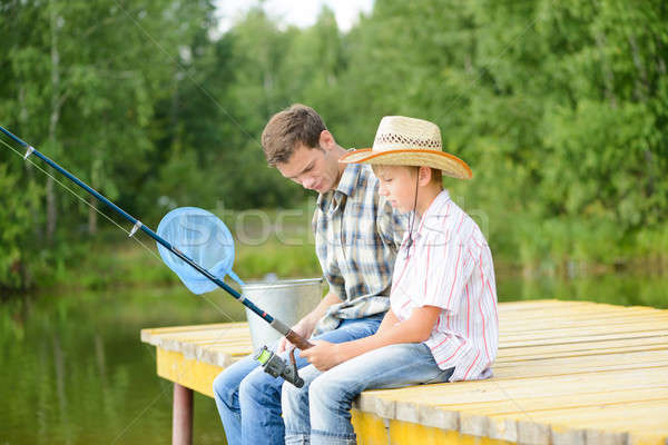 Stock photo: Summer angling