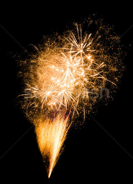 Focuri de artificii frumos întuneric cer fericit lumina Imagine de stoc © adam121