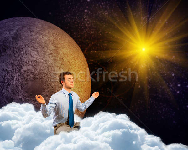 businessman meditating Stock photo © adam121