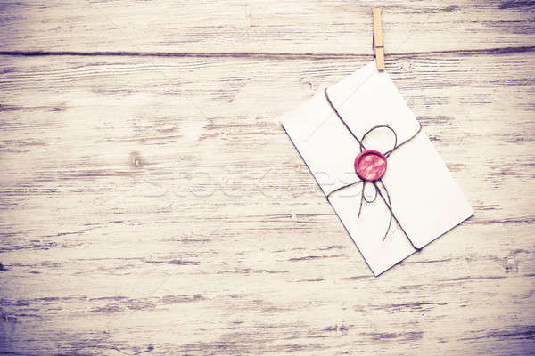 почты конверт веревку подвесной бумаги Сток-фото © adam121