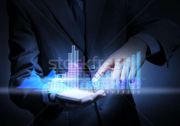 Virtual technologies in work Stock photo © adam121