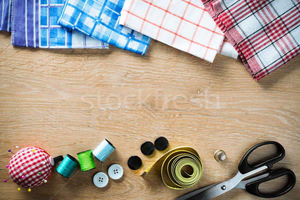 Sewing kit on table Stock photo © adam121
