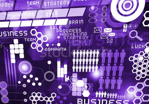 Technologien digitalen Business Bild Symbole Stock foto © adam121