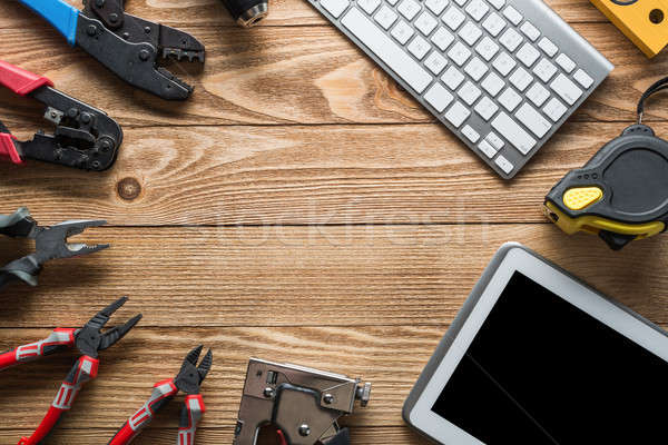 Reparatie dienst aanvragen variëteit tools bouwer Stockfoto © adam121