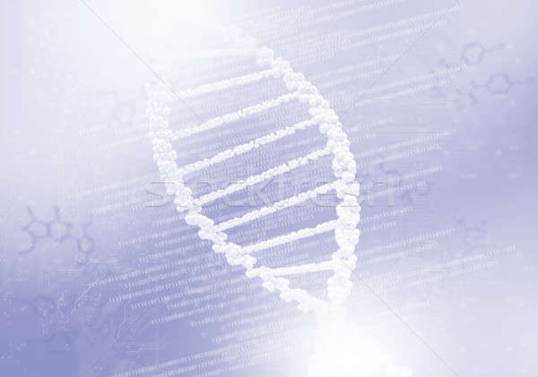 DNA helix against the colored background Stock photo © adam121