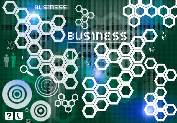 Technologien digitalen Business Bild Symbole Stock foto © adam121