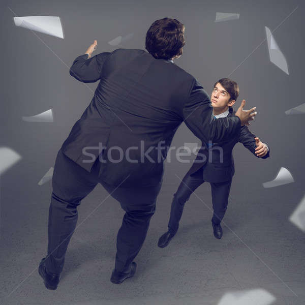 two businessmen fighting as sumoist Stock photo © adam121