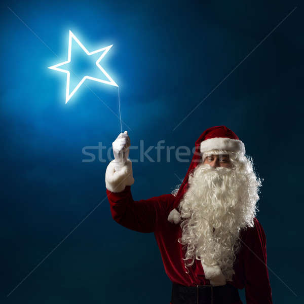 Papá noel luz símbolo estrellas brillante Foto stock © adam121