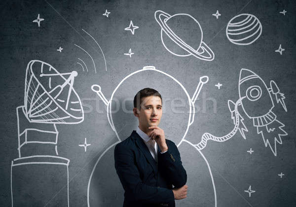Dreaming to explore space Stock photo © adam121