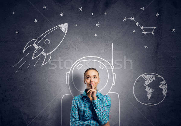 Dreaming to explore space Stock photo © adam121