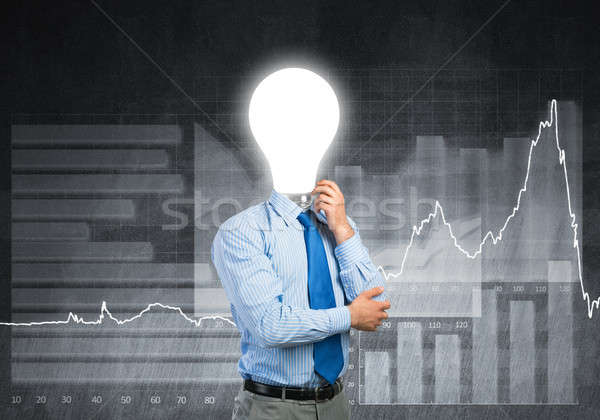 Man thinking over his idea Stock photo © adam121
