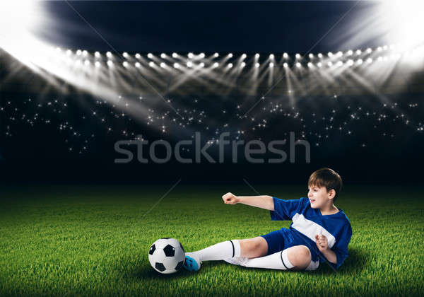 Young football champion Stock photo © adam121