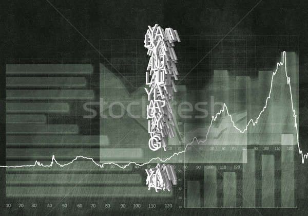 Questione finanziaria crescita grande punto esclamativo grafici Foto d'archivio © adam121