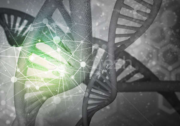 ADN-ul molecule fundal imagine cercetare 3D Imagine de stoc © adam121