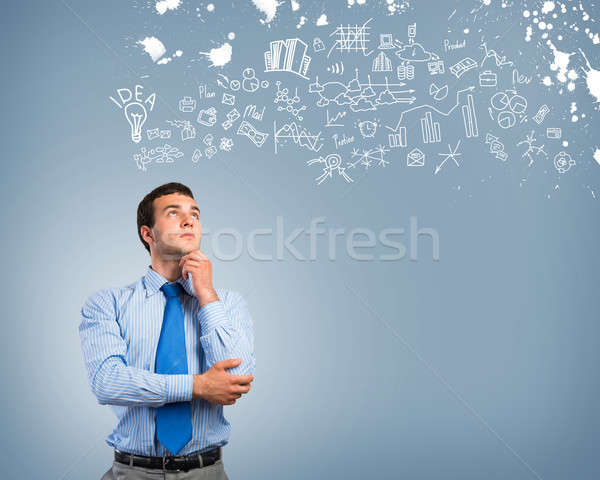 thinking business man Stock photo © adam121