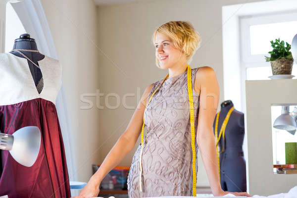 Seamstress in atelier studio Stock photo © adam121