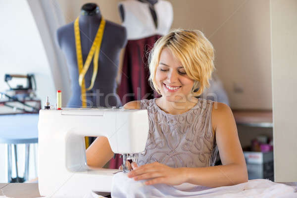 Seamstress at work Stock photo © adam121