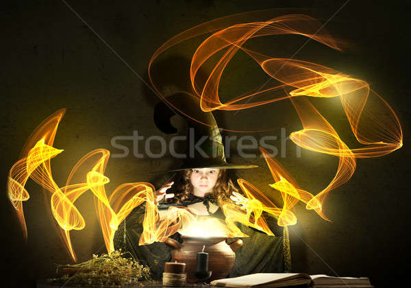 Little witch Stock photo © adam121