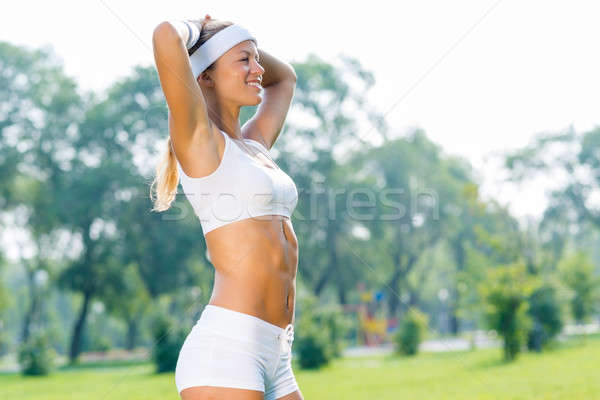 Stock photo: Woman runner
