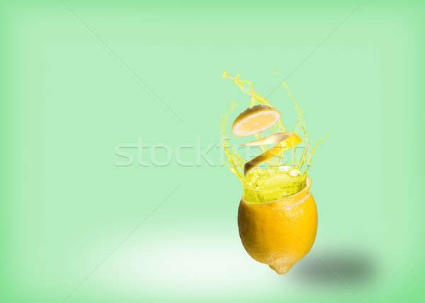 lemon and a splash of juice Stock photo © adam121