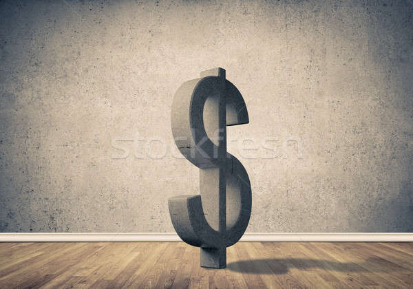 Foto stock: Dinheiro · riqueza · pedra · dólar · símbolo