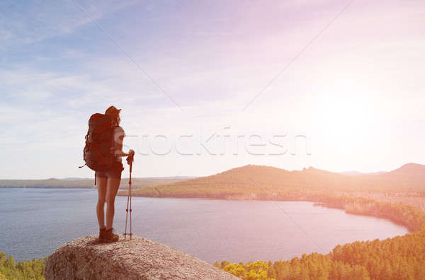 Trekking and hiking Stock photo © adam121