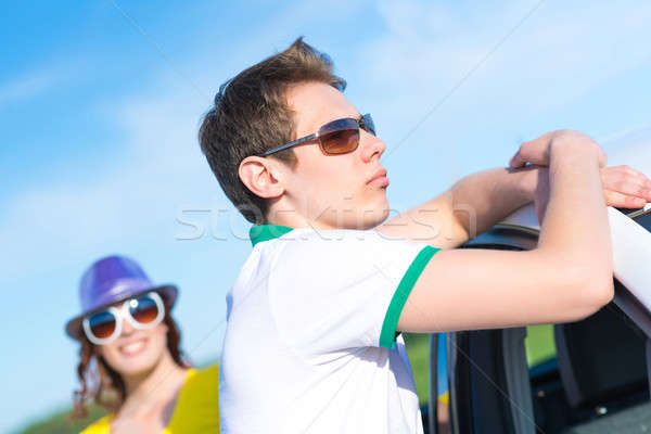 young man in sunglasses Stock photo © adam121