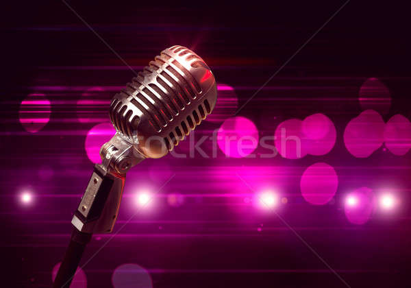 Microphone on stage Stock photo © adam121