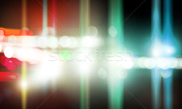 ストックフォト: ステージ · ライト · 画像 · ぼやけた · 光 · ディスコ