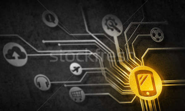 Social media communication Stock photo © adam121