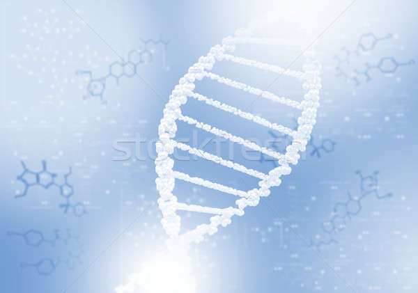 Dna gekleurd wetenschappelijk abstract medische Stockfoto © adam121