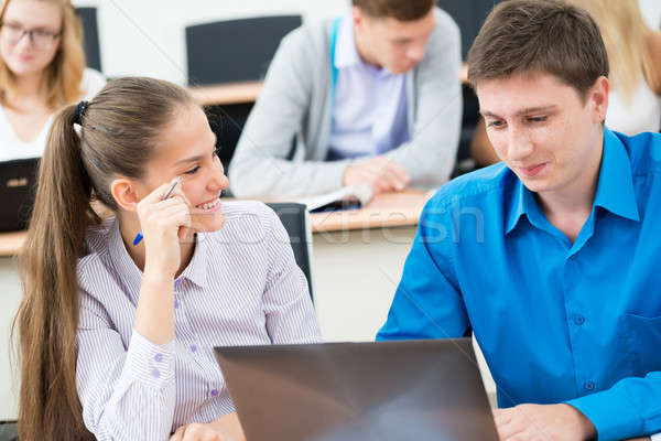 students together to discuss lecture Stock photo © adam121