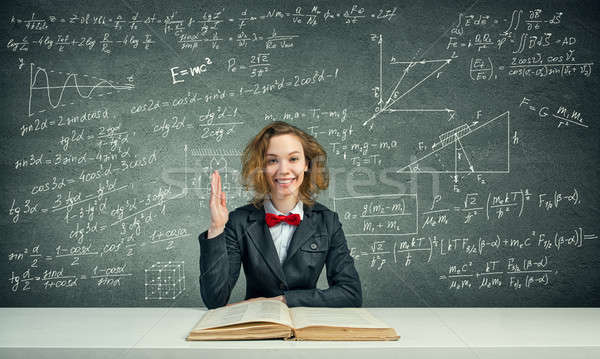 She is studying hard Stock photo © adam121