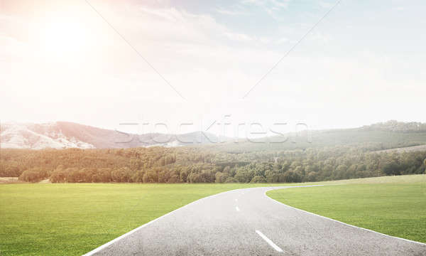 Foto stock: Encontrar · manera · naturales · verano · paisaje