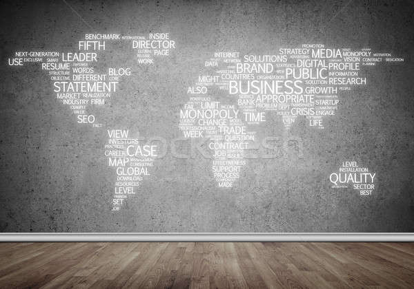 World map in typography Stock photo © adam121