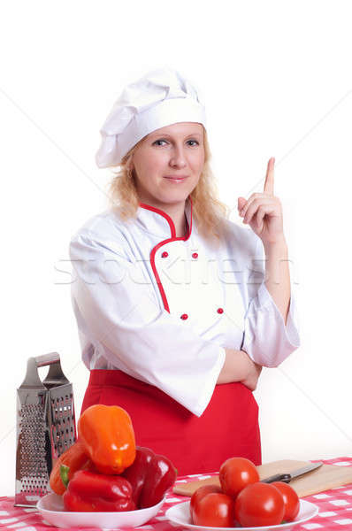 attractive woman cooks Stock photo © adam121