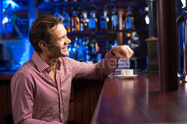 man with a cup of coffee Stock photo © adam121