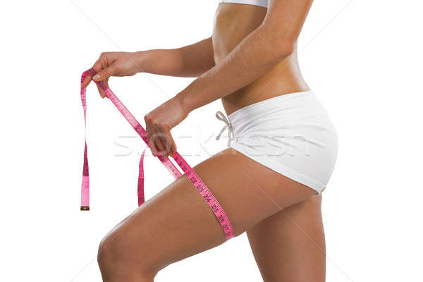 アスレチック 女性 大腿 画像 小さな ストックフォト © adam121