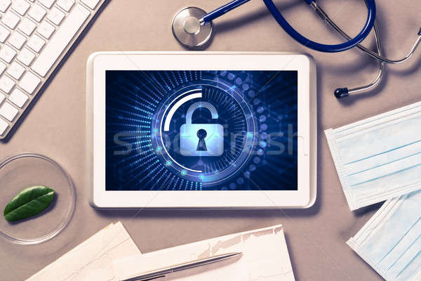 Web seguridad tecnología mesa médicos Foto stock © adam121