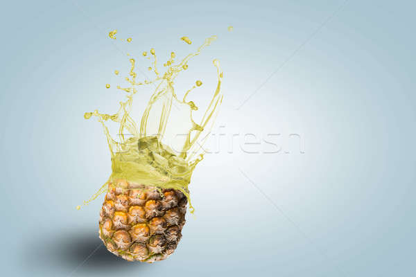 fresh pineapple juice spills Stock photo © adam121
