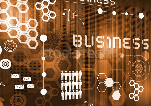 Technologien digitalen Business Bild Symbole Stock foto © adam121