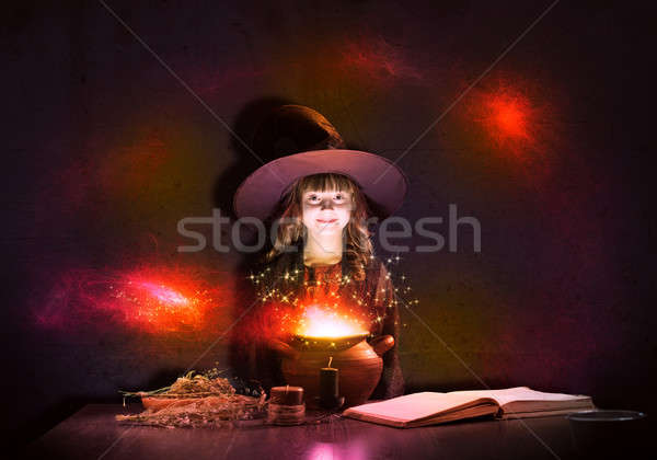 Little witch Stock photo © adam121