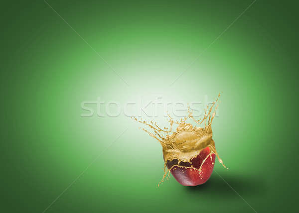 fresh juice pouring out of the apple Stock photo © adam121