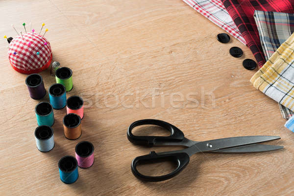 Sewing kit on table Stock photo © adam121