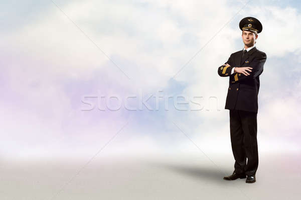 pilot is in the form of arms crossed Stock photo © adam121