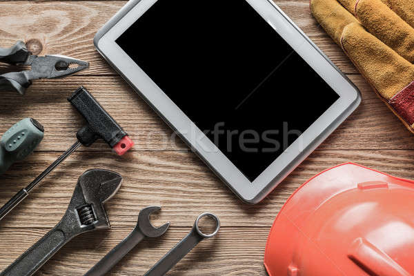 Foto stock: Reparación · servicio · solicitar · variedad · herramientas · constructor