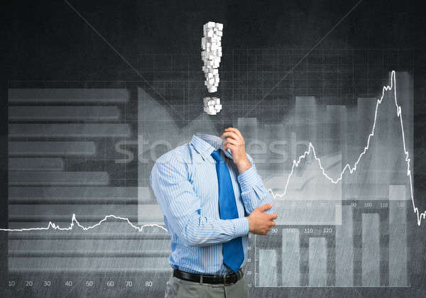 Pensive headless businessman Stock photo © adam121