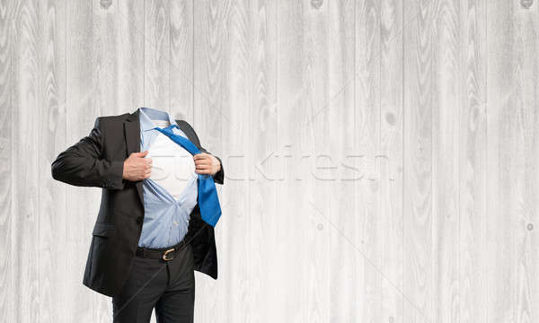 Headless super businessman Stock photo © adam121